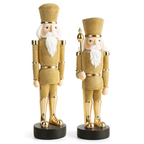 Figurka świąteczna Dziadek do orzechów 198 10x32 złoty Eurofirany Figurka świąteczna Dziadek do orzechów 198 10x32 złoty Eurofirany