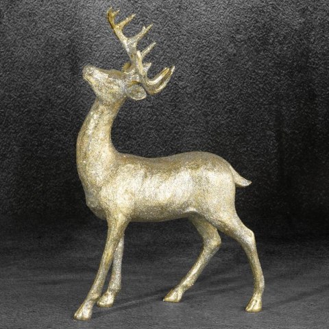 Figurka świąteczna Jeleń 193 22x6x35 złota Eurofirany Figurka świąteczna Jeleń 193 22x6x35 złota Eurofirany