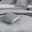 Narzuta welurowa 240x260 Maya szara geometryczna krzyżyki I24 Narzuta welurowa 240x260 Maya szara geometryczna krzyżyki I24