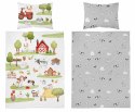 Pościel bawełniana 100x135 4999 A Farma biała zielona poszewka 40x60 Mayamoo 22 Pościel bawełniana 100x135 4999 A Farma biała zielona poszewka 40x60 Mayamoo 22