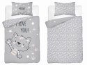 Pościel bawełniana 90x120 4992 B Kotek szara czarna poszewka 40x60 Mayamoo 22 Pościel bawełniana 90x120 4992 B Kotek szara czarna poszewka 40x60 Mayamoo 22