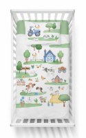 Pościel bawełniana 90x120 4999 B Farma biała niebieska zielona poszewka 40x60 Mayamoo 22 Pościel bawełniana 90x120 4999 B Farma biała niebieska zielona poszewka 40x60 Mayamoo 22