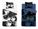 Pościel świecąca w ciemności 140x200 Anime Boy Girl czarna biała 5207 A Fluo 40 Pościel świecąca w ciemności 140x200 Anime Boy Girl czarna biała 5207 A Fluo 40