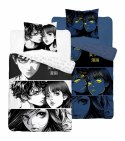 Pościel świecąca w ciemności 140x200 Anime Boy Girl czarna biała 5207 A Fluo 40 Pościel świecąca w ciemności 140x200 Anime Boy Girl czarna biała 5207 A Fluo 40