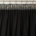 Zasłona 140x270 Felis czarna szampańska z nadrukiem liści gotowa na taśmie Eurofirany Zasłona 140x270 Felis czarna szampańska z nadrukiem liści gotowa na taśmie Eurofirany