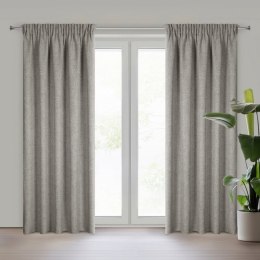 Zasłona 140x270 Jula 2 beżowa ciemna gotowa na taśmie Eurofirany