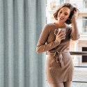 Zasłona 140x270 Jula 2 niebieska gotowa na taśmie Eurofirany Zasłona 140x270 Jula 2 niebieska gotowa na taśmie Eurofirany