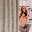 Zasłona 140x270 Selena beżowa złota gałązki gotowa na taśmie Eurofirany Zasłona 140x270 Selena beżowa złota gałązki gotowa na taśmie Eurofirany