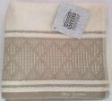 Linen ręcznik 50x90 geometria kremowo beżowy romby Greno Linen ręcznik 50x90 geometria kremowo beżowy romby Greno