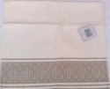 Linen ręcznik 50x90 geometria kremowo beżowy romby Greno Linen ręcznik 50x90 geometria kremowo beżowy romby Greno