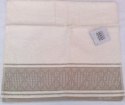 Linen ręcznik 50x90 geometria kremowo beżowy romby Greno Linen ręcznik 50x90 geometria kremowo beżowy romby Greno