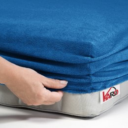 Prześcieradło frotte z gumką 120x200 chabrowe 032 grube 200g/m2 KARO