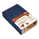 Prześcieradło frotte z gumką 120x200 granatowe 034 grube 200g/m2 KARO Prześcieradło frotte z gumką 120x200 granatowe 034 grube 200g/m2 KARO