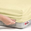 Prześcieradło frotte z gumką 120x200 kremowe 003 grube 200g/m2 KARO Prześcieradło frotte z gumką 120x200 kremowe 003 grube 200g/m2 KARO