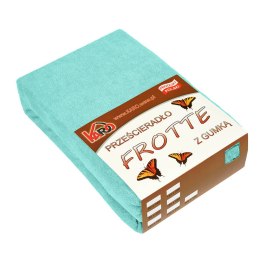 Prześcieradło frotte z gumką 140x200 miętowe 054 grube 200g/m2 KARO