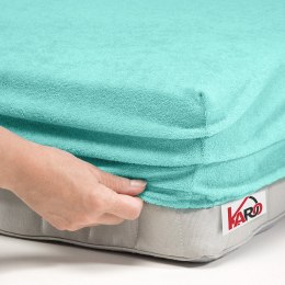 Prześcieradło frotte z gumką 140x200 miętowe 054 grube 200g/m2 KARO