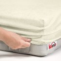Prześcieradło frotte z gumką 160x200 ekri 002 grube 200g/m2 KARO Prześcieradło frotte z gumką 160x200 ekri 002 grube 200g/m2 KARO