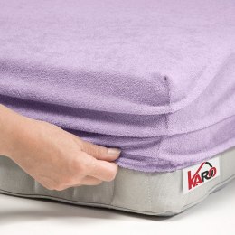 Prześcieradło frotte z gumką 160x200 wrzosowe 036 grube 200g/m2 KARO
