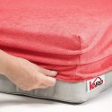 Prześcieradło frotte z gumką 180x200 malinowe 046 grube 200g/m2 KARO Prześcieradło frotte z gumką 180x200 malinowe 046 grube 200g/m2 KARO