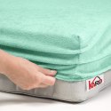 Prześcieradło frotte z gumką 200x220 pistacjowe 014 grube 200g/m2 KARO Prześcieradło frotte z gumką 200x220 pistacjowe 014 grube 200g/m2 KARO