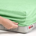 Prześcieradło frotte z gumką 200x220 seledynowe 012 grube 200g/m2 KARO Prześcieradło frotte z gumką 200x220 seledynowe 012 grube 200g/m2 KARO