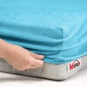 Prześcieradło frotte z gumką 200x220 turkusowe 030 grube 200g/m2 KARO Prześcieradło frotte z gumką 200x220 turkusowe 030 grube 200g/m2 KARO