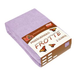 Prześcieradło frotte z gumką 200x220 wrzosowe 036 grube 200g/m2 KARO