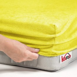 Prześcieradło frotte z gumką 200x220 żółte cytrynowe 004 grube 200g/m2 KARO