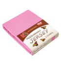 Prześcieradło jersey z gumką 120x200 różowe 020 grube 150g/m2 KARO Prześcieradło jersey z gumką 120x200 różowe 020 grube 150g/m2 KARO