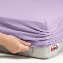 Prześcieradło jersey z gumką 120x200 wrzosowe 036 grube 150g/m2 KARO Prześcieradło jersey z gumką 120x200 wrzosowe 036 grube 150g/m2 KARO