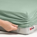 Prześcieradło jersey z gumką 80x160 oliwkowe 013 grube 150g/m2 KARO