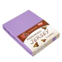 Prześcieradło jersey z gumką 90x200 fioletowe 022 grube 150g/m2 KARO