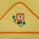 Okrycie kąpielowe 100x100 Baby 69 pomarańczowy lew ręcznik z kapturkiem 350 g/m2 Eurofirany Okrycie kąpielowe 100x100 Baby 69 pomarańczowy lew ręcznik z kapturkiem 350 g/m2 Eurofirany