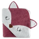 Okrycie kąpielowe 100x100 Baby 70 różowy lisek ręcznik z kapturkiem 350 g/m2 Eurofirany Okrycie kąpielowe 100x100 Baby 70 różowy lisek ręcznik z kapturkiem 350 g/m2 Eurofirany