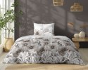 Pościel bawełniana 140x200 biała beżowa szara kwiaty 5249 A Bawełna 48 Pościel bawełniana 140x200 biała beżowa szara kwiaty 5249 A Bawełna 48