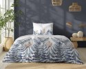 Pościel bawełniana 140x200 biała niebieska paprocie kwiaty 5248 B Bawełna 48 Pościel bawełniana 140x200 biała niebieska paprocie kwiaty 5248 B Bawełna 48