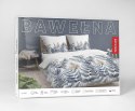 Pościel bawełniana 140x200 biała niebieska paprocie kwiaty 5248 B Bawełna 48 Pościel bawełniana 140x200 biała niebieska paprocie kwiaty 5248 B Bawełna 48