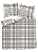 Pościel bawełniana 160x200 beżowa biała kratka 5246 B Bawełna 48 Pościel bawełniana 160x200 beżowa biała kratka 5246 B Bawełna 48
