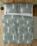 Pościel bawełniana 160x200 zielona biała geometria 5253 B Bawełna 48 Pościel bawełniana 160x200 zielona biała geometria 5253 B Bawełna 48