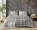 Pościel bawełniana 220x200 beżowa biała kratka 5246 B Bawełna 48 Pościel bawełniana 220x200 beżowa biała kratka 5246 B Bawełna 48