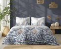Pościel bawełniana 220x200 biała niebieska paprocie kwiaty 5248 B Bawełna 48 Pościel bawełniana 220x200 biała niebieska paprocie kwiaty 5248 B Bawełna 48
