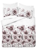 Pościel bawełniana 220x200 biała różowa kwiaty 5249 B Bawełna 48 Pościel bawełniana 220x200 biała różowa kwiaty 5249 B Bawełna 48
