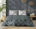 Pościel bawełniana 220x200 grafitowa kremowa zielona ciemna geometria 5251 A Bawełna 48 Pościel bawełniana 220x200 grafitowa kremowa zielona ciemna geometria 5251 A Bawełna 48