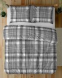 Pościel bawełniana 220x200 szara grafitowa biała kratka 5246 A Bawełna 48 Pościel bawełniana 220x200 szara grafitowa biała kratka 5246 A Bawełna 48