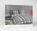 Pościel bawełniana 220x200 szara grafitowa biała kratka 5246 A Bawełna 48 Pościel bawełniana 220x200 szara grafitowa biała kratka 5246 A Bawełna 48