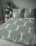 Pościel bawełniana 220x200 zielona biała geometria 5253 B Bawełna 48 Pościel bawełniana 220x200 zielona biała geometria 5253 B Bawełna 48