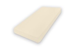 Prześcieradło jersey 150/160x190/200 kremowe 02 z gumką na wysoki materac 30 cm Jersey