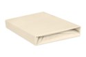 Prześcieradło jersey 150/160x190/200 kremowe 02 z gumką na wysoki materac 30 cm Jersey Prześcieradło jersey 150/160x190/200 kremowe 02 z gumką na wysoki materac 30 cm Jersey