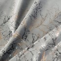 Zasłona 140x250 Tori srebrna złota gałązki gotowa na przelotkach Eurofirany Zasłona 140x250 Tori srebrna złota gałązki gotowa na przelotkach Eurofirany