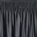 Zasłona 140x270 Mariela czarna złota welurowa gotowa na taśmie Eurofirany Zasłona 140x270 Mariela czarna złota welurowa gotowa na taśmie Eurofirany